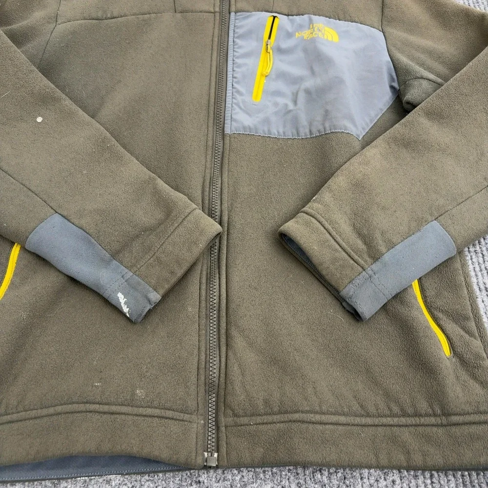 The‎ North Face Jacket Mens M Olive Green Polyester Full Zip Fleece Gorpcore